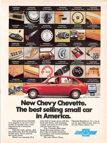 Chevy chevette car vintage - chevette,