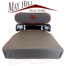 Embroided Seat Cushion & Back Rest Massey Ferguson 35 65 135 148 165 178 Tractor