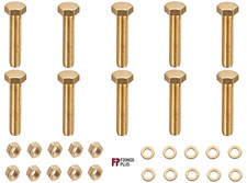 M6 x 25mm Brass Bolts Hexagon