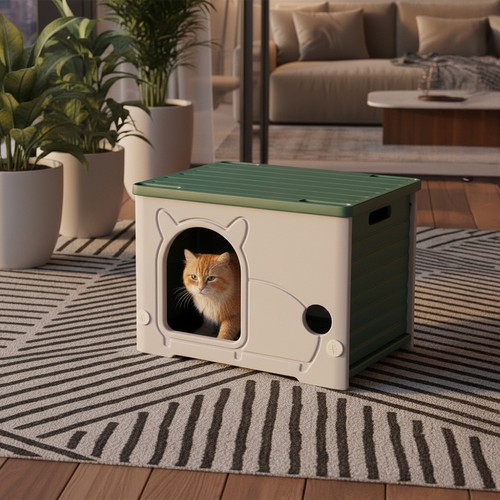 Cat house cave - house, for