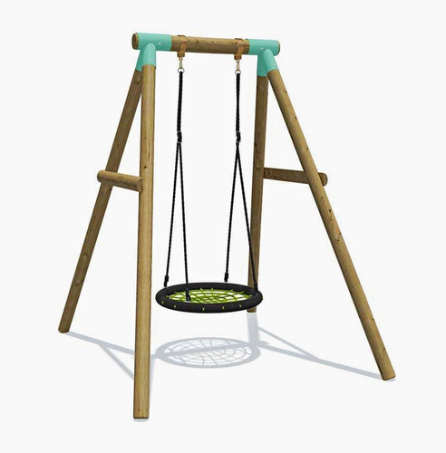 Wooden frame nest swing set - a-frame,
