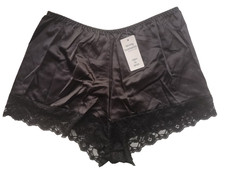 Black Silky Satin Feel Lace