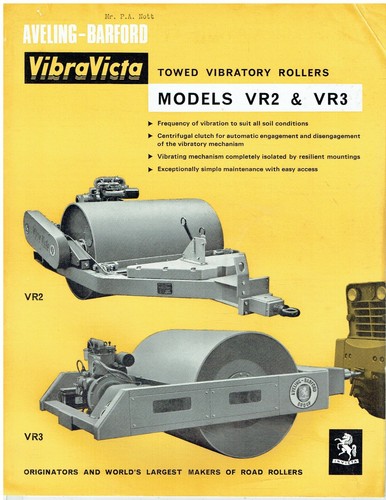 Aveling barford vr2 vr3 - aveling, &