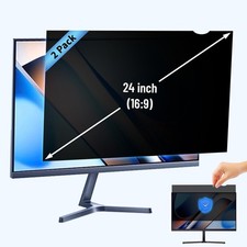 2-Pack 24" Privacy Filter for 16:9 Monitor, Anti-Glare Blue Light Screen
