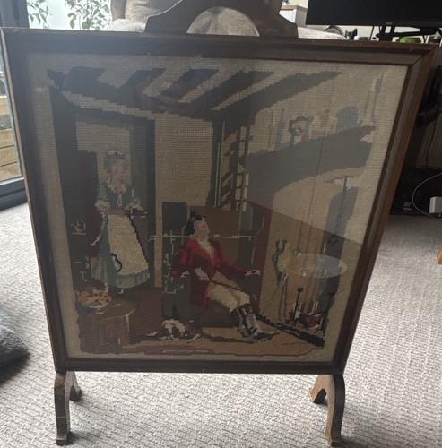 Vintage wooden fireplace fire - fireplace,