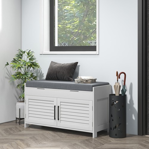 Homcom shoe bench entryway - shoe, bench,