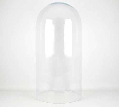Glass dome display cloche bell - glass,