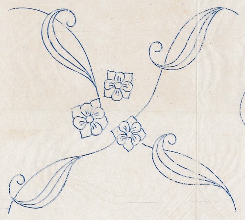 Vintage embroidery transfer - vintage,