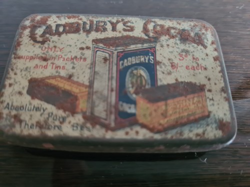 Vintage cadburys cocoa - cadburys, tin