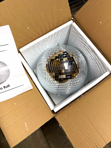 Oypla silver mirror ball disco - silver,