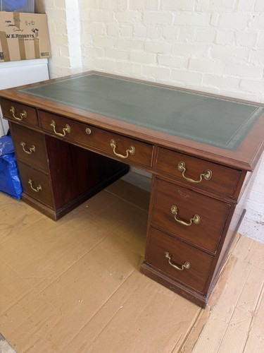 Partners vintage pedestal desk - pedestal,