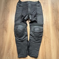 Frank Thomas Panther Leather Motorcycle Trousers Black