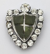 VICTORIAN SILVER MOSS AGATE &