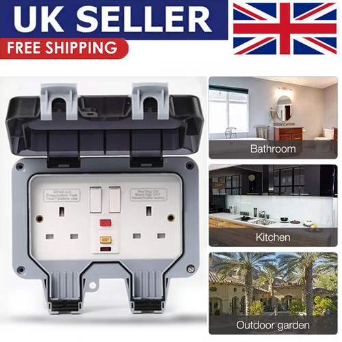 Weatherproof outdoor plug 13a - plug,