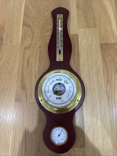 Klik british wooden barometer - british,