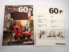 2x Brochure Poclain 60P