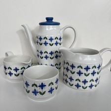 Mid Century Modern 1960s/ 70s Midwinter ‘Roselle’ Coffee Pot Set
