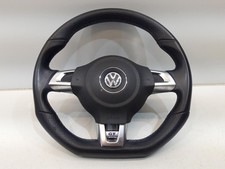 2013 VOLKSWAGEN POLO STEERING WHEEL GT PADDLE SHIFT FLAT BOTTOM  GENUINE *FAST S