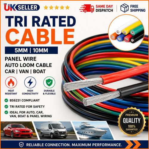 Tri rated cable 5mm 10mm - tri,