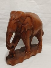 VINTAGE Large Wooden Elephant