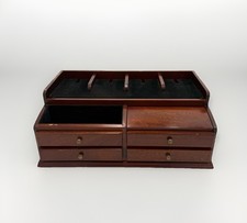 Vintage Wood Desk Organizer w