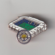 LEICESTER CITY F.C. CLUB CREST & GROUND ENAMEL BADGE 