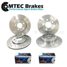 VW Caddy Van 1.6 04-15 Front Rear Brake Discs & MTEC Pads 280mm 253mm