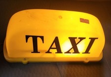 Lighted Taxi Roof-Mount Sign