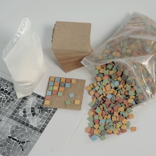 Mosaic coaster making kit - mosaic,