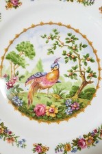 Royal Albert Bone China 9" Fancy Plate Chelsea Bird #839184 England Vintage MINT
