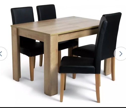 Miami oak effect dining table - oak,