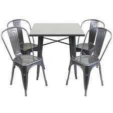 Black Tolix Balcony Furniture