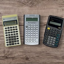 Texas Instrument Calculators Vintage Ti-21 / BA-2 Plus / Ti-30XA Lot of 3