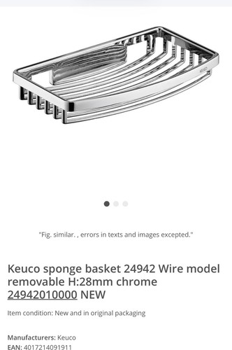 Keuco sponge basket 24942 wire - sponge,