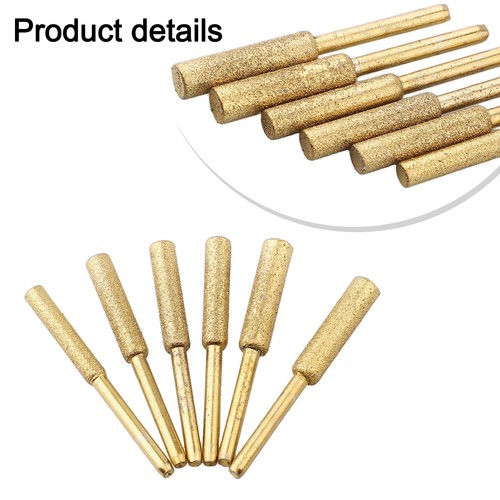 Coated cylindrical burr - 6×coated,