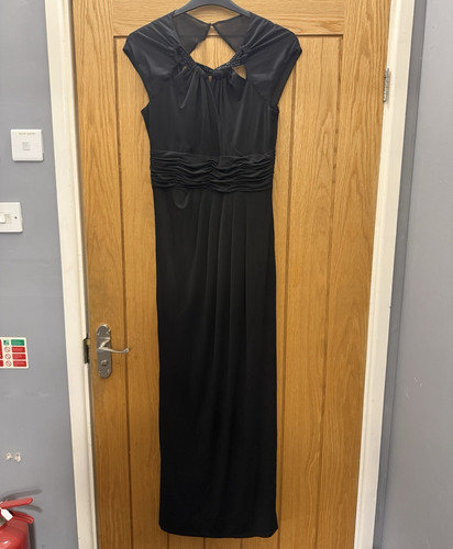 Alexon black beaded ruched - beaded,