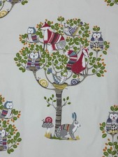 JANE CHURCHILL CURTAIN FABRIC DESIGN Into The Woods 4.8 METRES CREAM 100% COTTON