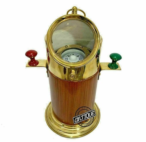 Wooden gimbal compass - wooden,