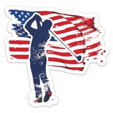 Patriotic American Flag Golf