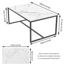 100cm Marble Coffee Table Sofa