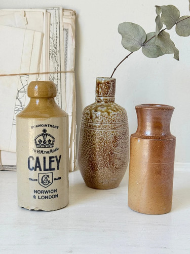 Antique stoneware bottles - antique,
