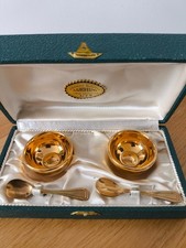 RobJ Salerons - Paris Gold Ceramic with Small Spoons