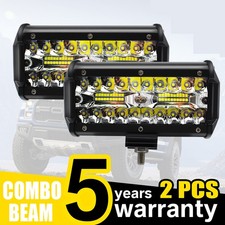 2X LED Work Light Bar Flood