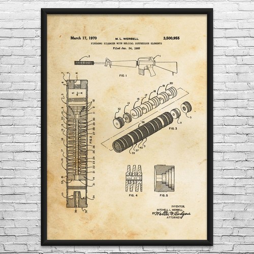 Rifle silencer patent - rifle,