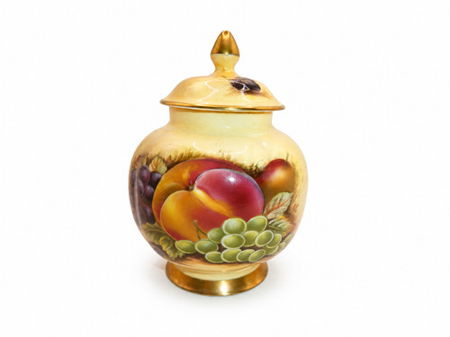 Aynsley orchard gold lidded - aynsley,