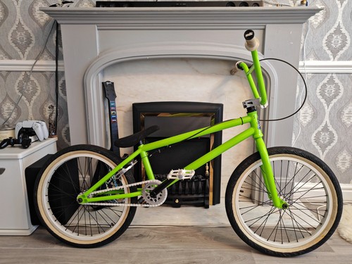 Custom lime green white bmx - custom,