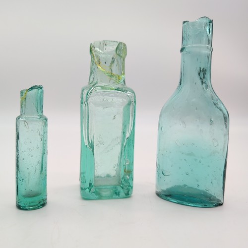Antique moulded glass - glass, medicine
