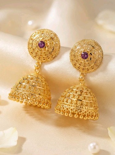 New gold plated earring indian - plated,