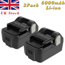 2X Battery For Hitachi 6000mAH