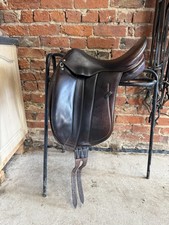 17.5 Brown Devoucoux Dressage Saddle